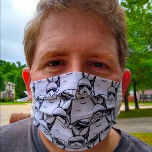 Face mask, storm troopers, 2 layers, 100% cotton